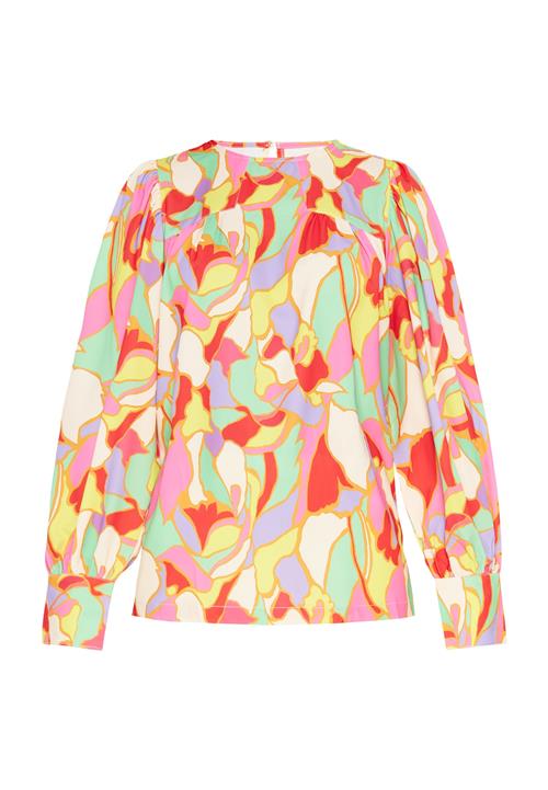 FELIPA Bluse 'Fashion Look'  gul / mint / orange / rød