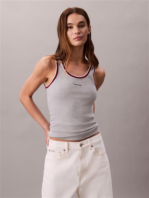 Calvin Klein Jeans Overdel  grå-meleret / burgunder / hvid