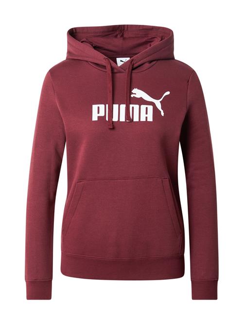 PUMA Sportsweatshirt 'Ess No. 1'  merlot / hvid
