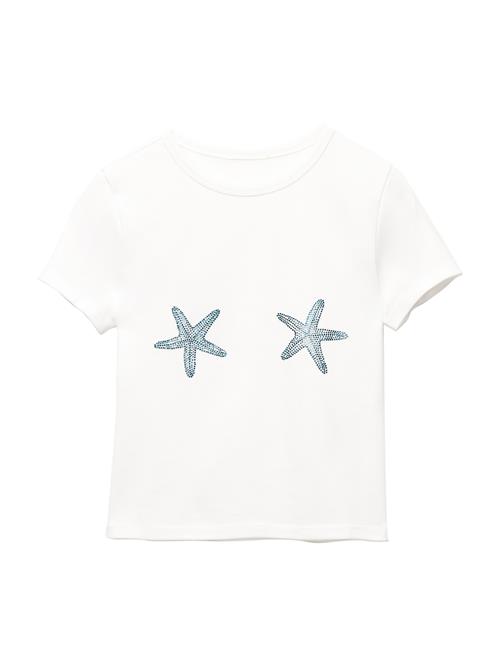Pull&Bear Shirts 'ESTRELLAS MERMAID'  himmelblå / hvid
