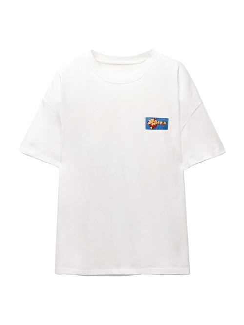 Pull&Bear Shirts 'BRAZIL'  azur / lysegul / rød / hvid