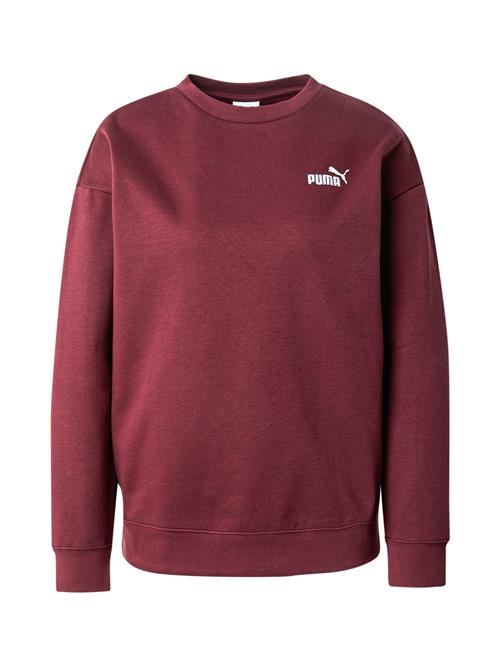 PUMA Sportsweatshirt 'ESS No. 1'  vinrød / hvid