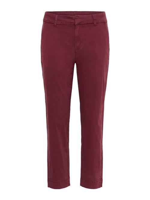 Kaffe Lærredsbukser 'KAMette'  burgunder