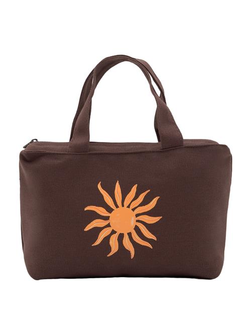 Pull&Bear Strandtaske  brun / orange / mandarin / pastelorange