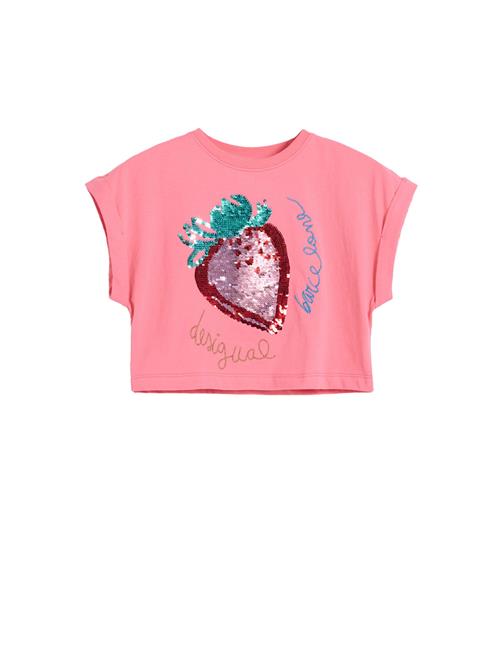 Desigual Bluser & t-shirts 'Strawberry'  blå / gul / hindbær / rød