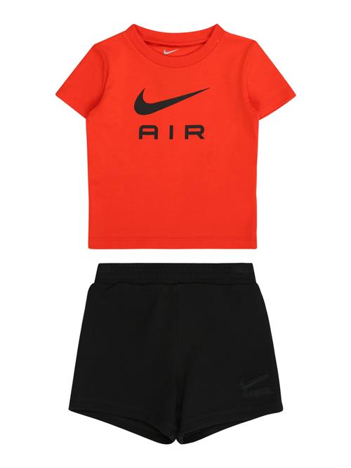 Nike Sportswear Sæt 'AIR'  orangerød / sort