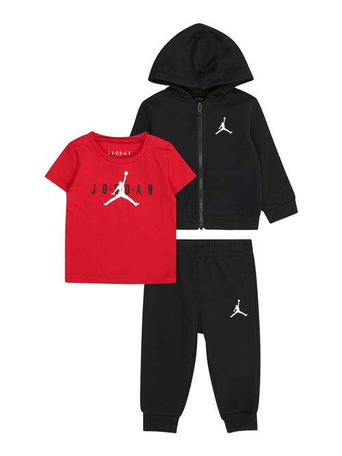 Jordan Sæt 'ESSENTIALS'  knaldrød / sort / hvid