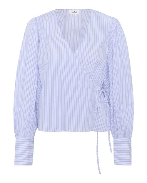 SOAKED IN LUXURY Bluse 'Oriana'  pastellilla / hvid