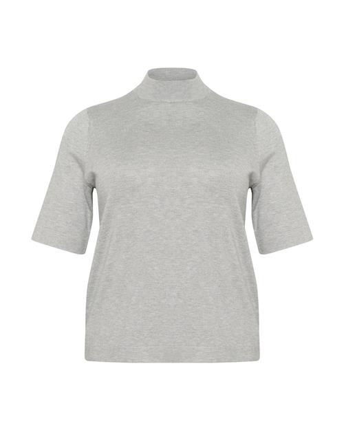 KAFFE CURVE Pullover 'Lizzy'  grå-meleret