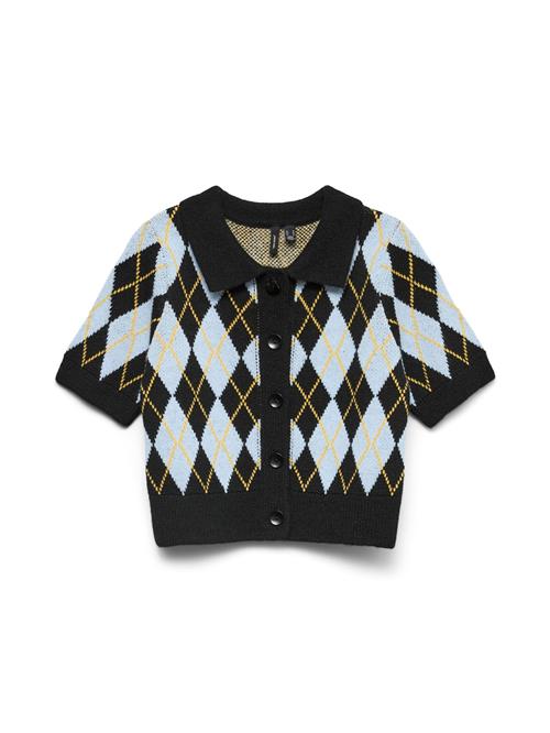 VERO MODA Cardigan 'VMSally'  lyseblå / brun / sort