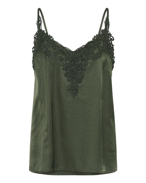 Cream Bluse 'Anna'  mørkegrøn