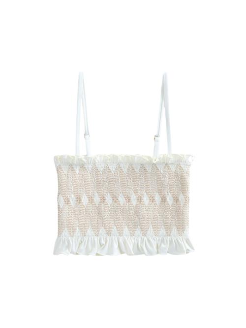 Next Bikinioverdel  grå / hvid