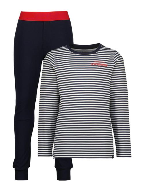 VINGINO Nattøj 'Wose'  mørkeblå / knaldrød / hvid