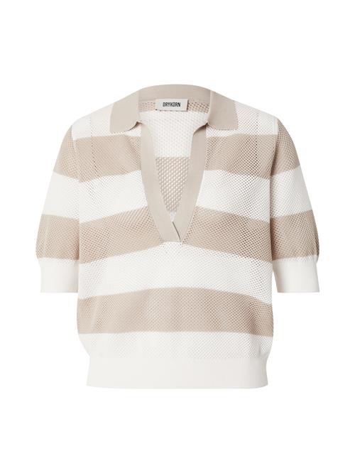 DRYKORN Pullover 'Dylai'  beige / hvid