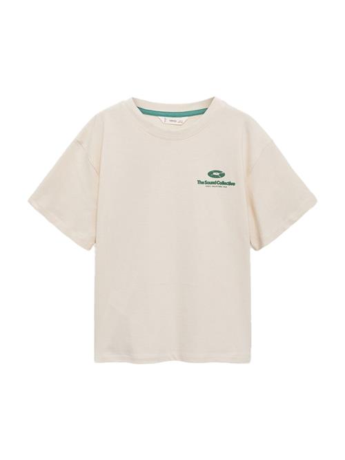 MANGO KIDS Shirts 'SPIN'  beige / grøn