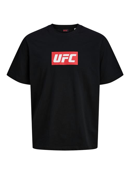 JACK & JONES Bluser & t-shirts 'JCOUFC'  rød / sort / hvid