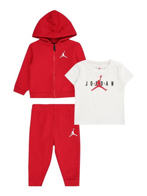 Jordan Sæt 'ESSENTIALS'  rød / sort / hvid