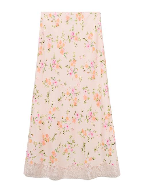 MANGO Nederdel 'CHRISTY'  gul / lysegrøn / orange / lyserød