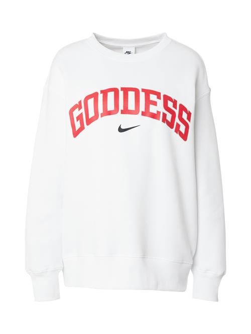 Nike Sportswear Sweatshirt 'PHNX FLC'  rød / sølv / hvid