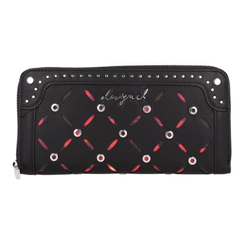 Desigual Tegnebog 'Yankee Fiona'  mørkerød / sort / sølv