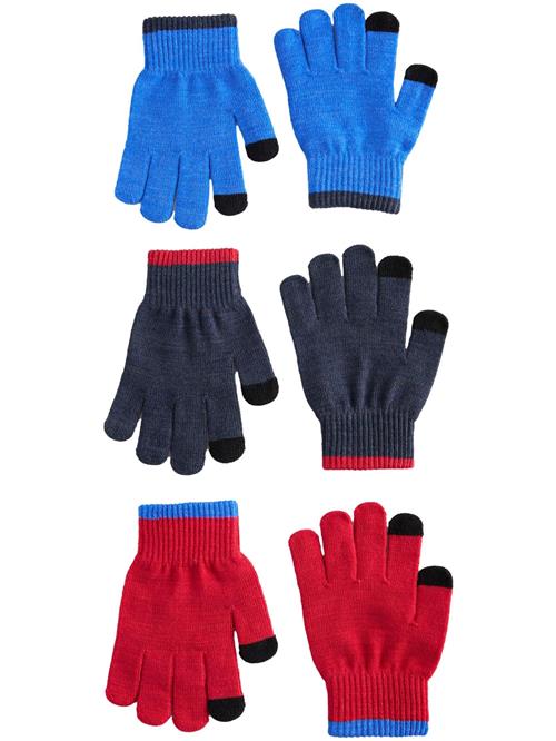 Next Handsker  navy / rød / sort