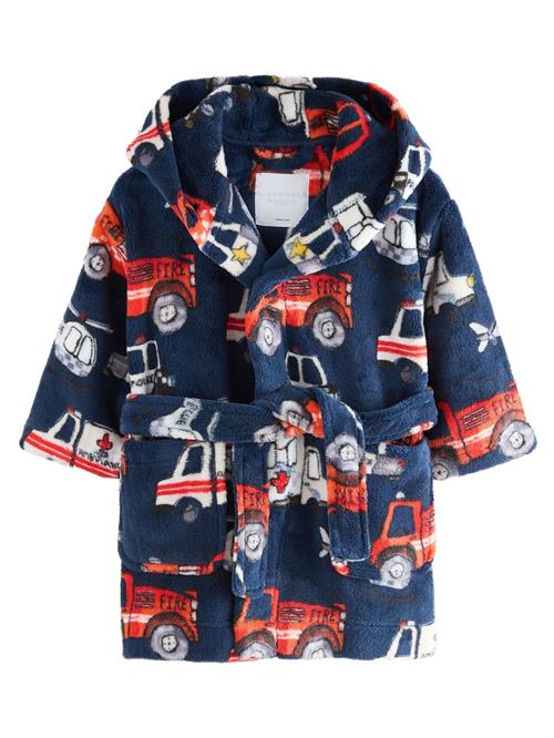 Next Badekåbe  navy / gul / brandrød / hvid