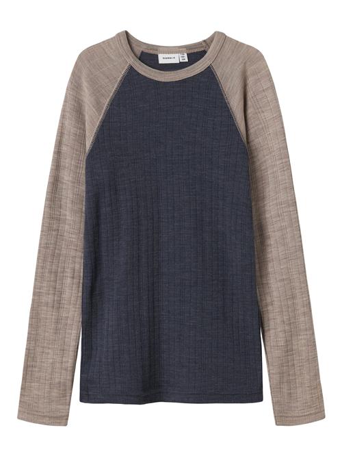 NAME IT Shirts  mørkebeige / marin