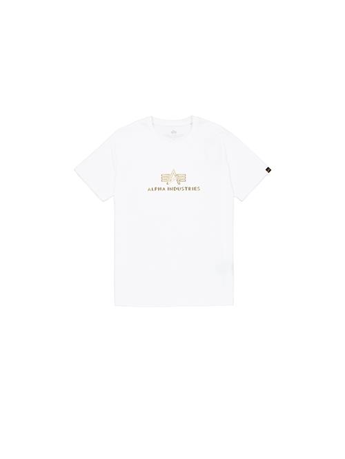 ALPHA INDUSTRIES Bluser & t-shirts  guld / hvid