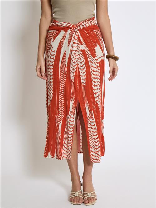 DESIRES Nederdel 'Melanie'  rød / hvid