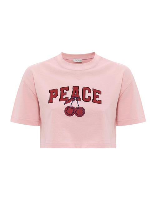 Cortera Overdel 'Katia'  gammelrosa / mørkerød / sort