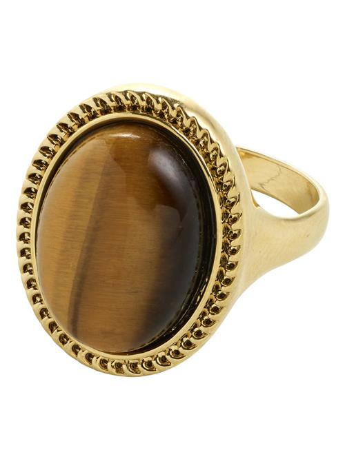 Pilgrim Ring ' Between '  brun / guld
