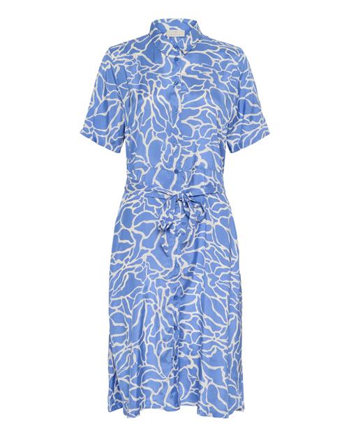 Kaffe Blusekjole 'Emine'  azur / hvid