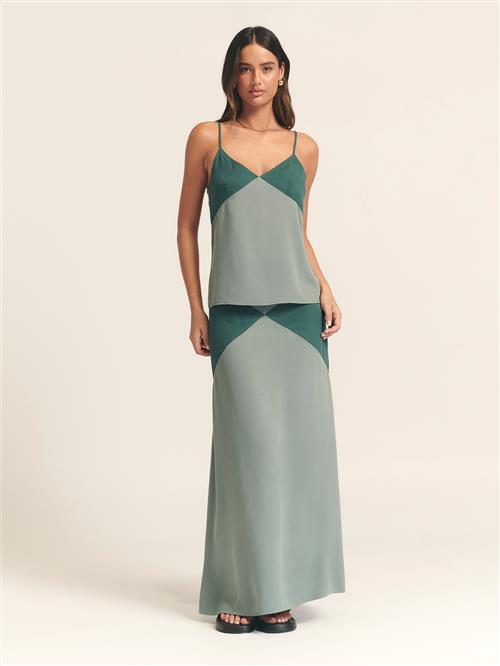 St MRLO Overdel 'SHADOW CAMI'  smaragd / pastelgrøn