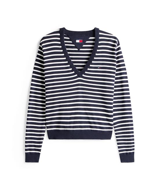 Tommy Jeans Pullover 'Essential'  marin / hvid