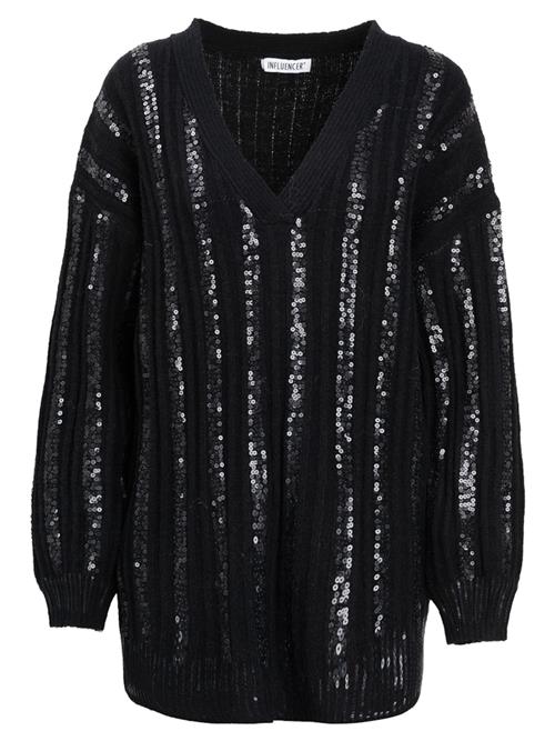 Influencer Pullover  sort / sølv