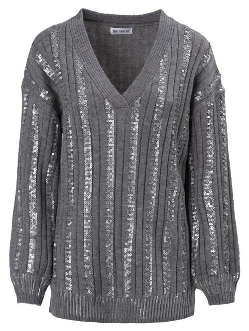 Influencer Pullover  grå