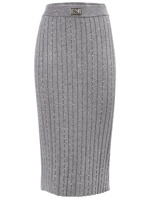 Influencer Nederdel  grå