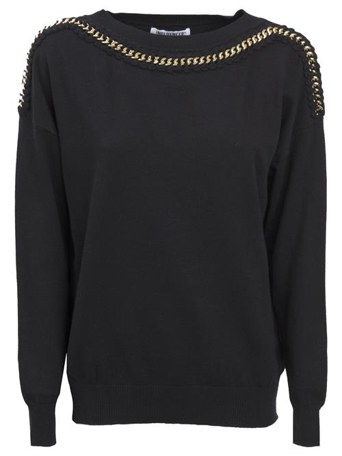 Influencer Pullover  guld / sort