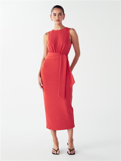 Willa Kjole 'ALEDA MIDI DRESS'  koral