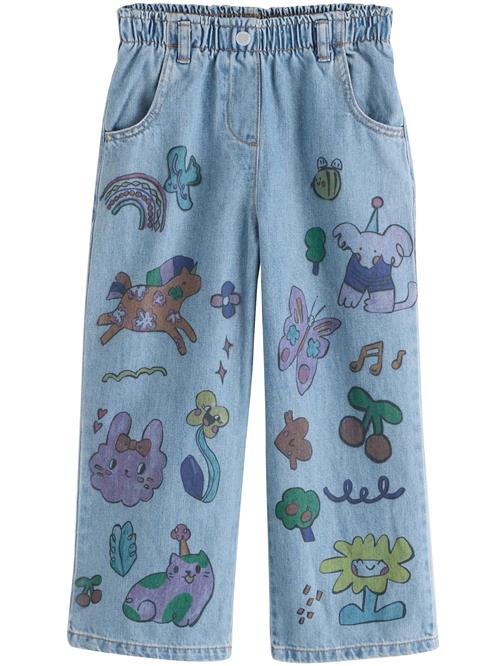 Next Jeans  lyseblå / gul / grøn / lilla