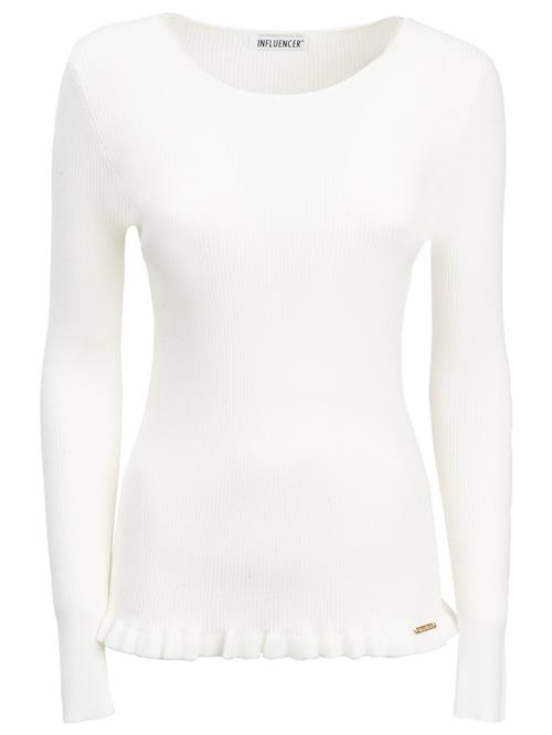 Influencer Pullover  hvid