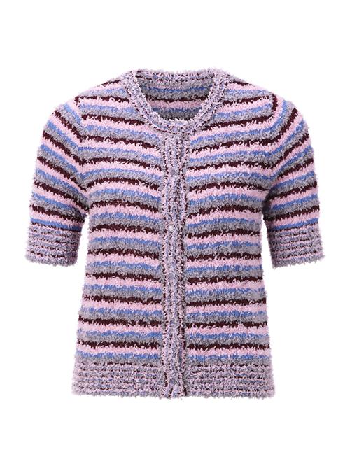 Rich & Royal Cardigan  blå / grå / lilla / rosé