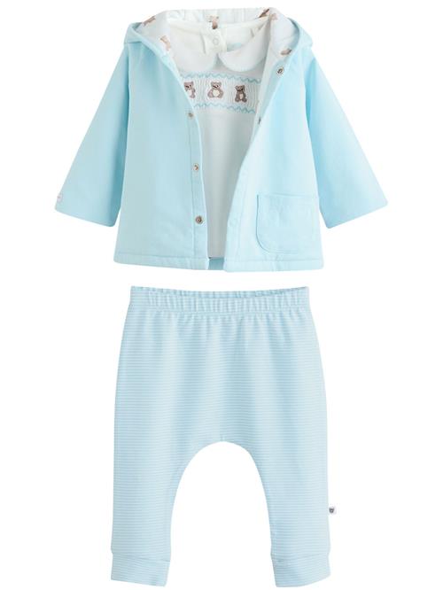 Next Sæt  lyseblå / choko / hvid