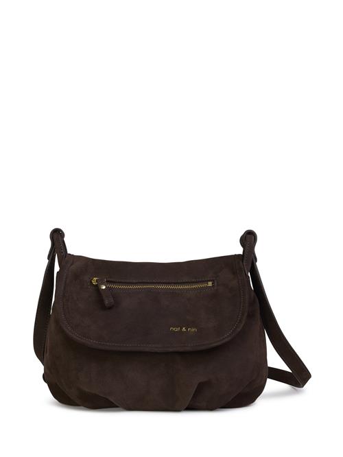 Nat&Nin Skuldertaske 'JEN'  brun / guld