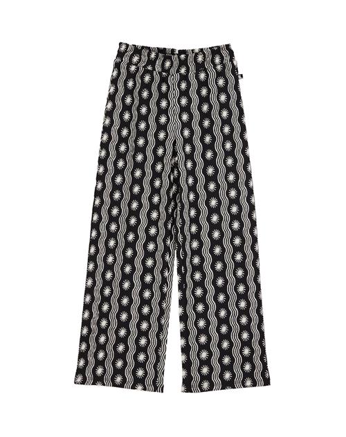 WE Fashion Bukser  sort / hvid