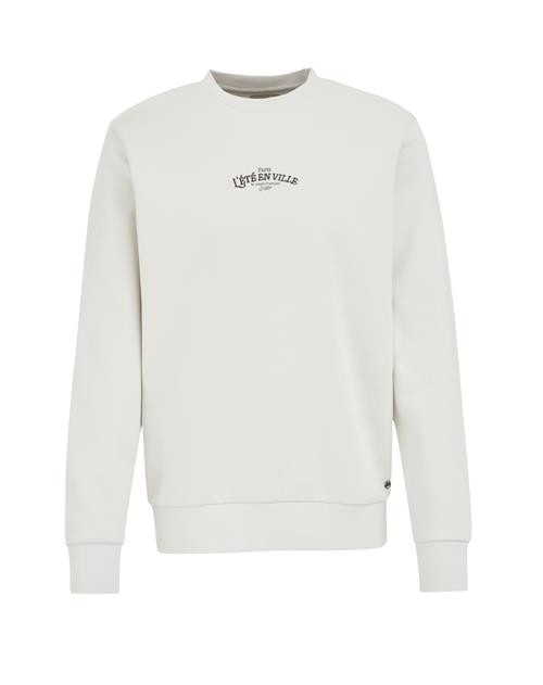 WE Fashion Sweatshirt  lysebeige / sort