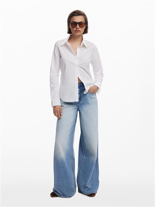 Desigual Bluse  lysebeige / hvid