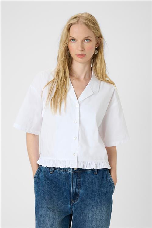 KAREN BY SIMONSEN Bluse 'Annabelle'  hvid