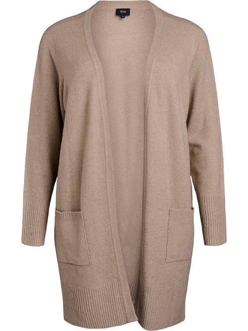 Zizzi Cardigan 'Casunny'  mørkebeige