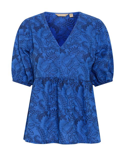 CULTURE Bluse  azur / sort